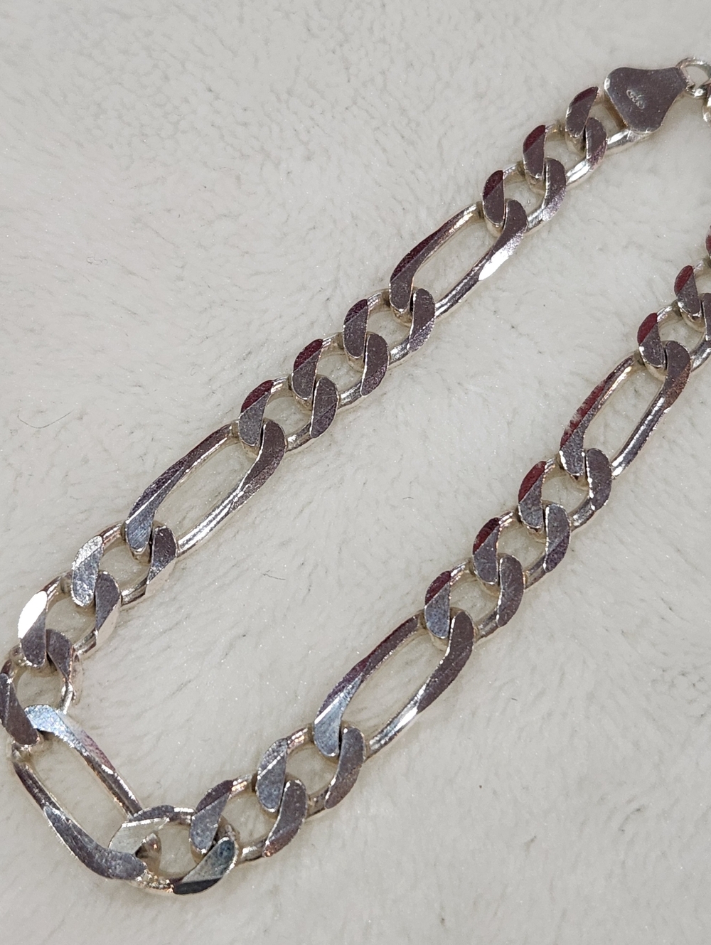 Sterling Silver Figaro Chain Bracelet - Picture 4 of 10